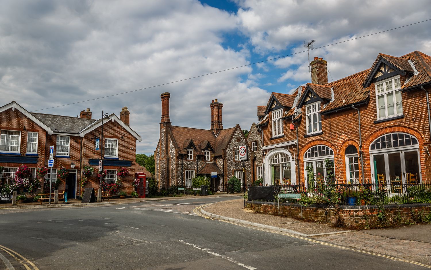 Real UK context: a mixed-use street or a client team mid-conversation.